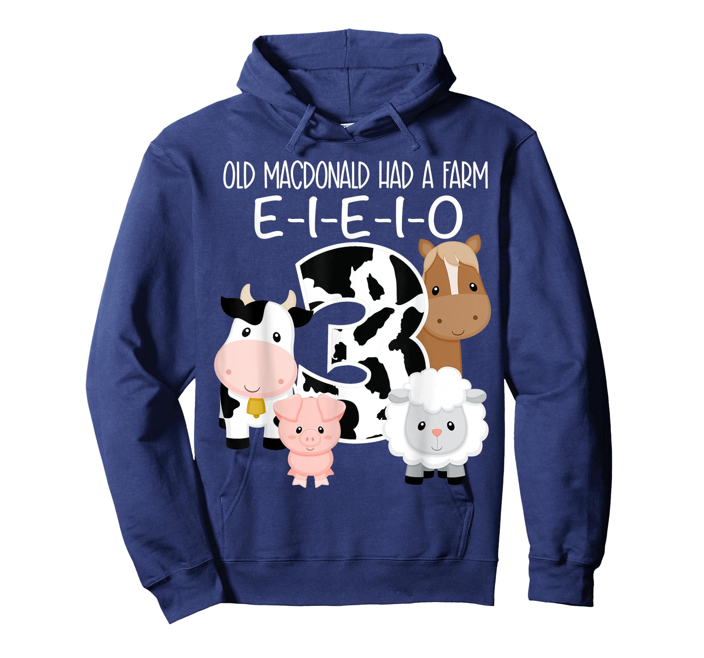 3rd Birthday Old MacDonald Farm Theme Birthday Farm Animals T-Shirt