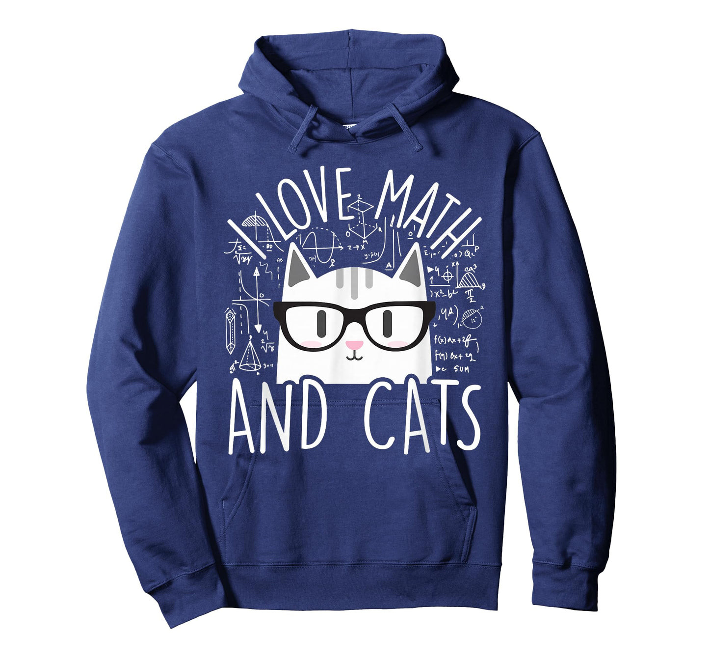 I Love Math and Cats Cute Kitty Cat Feline Lover Gift T-Shirt Small