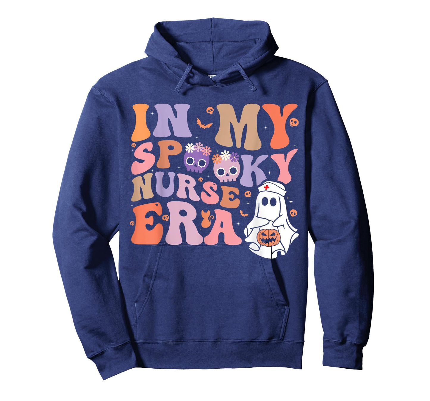 Retro Groovy Halloween In My Spooky Nurse Era Scary RN T-Shirt