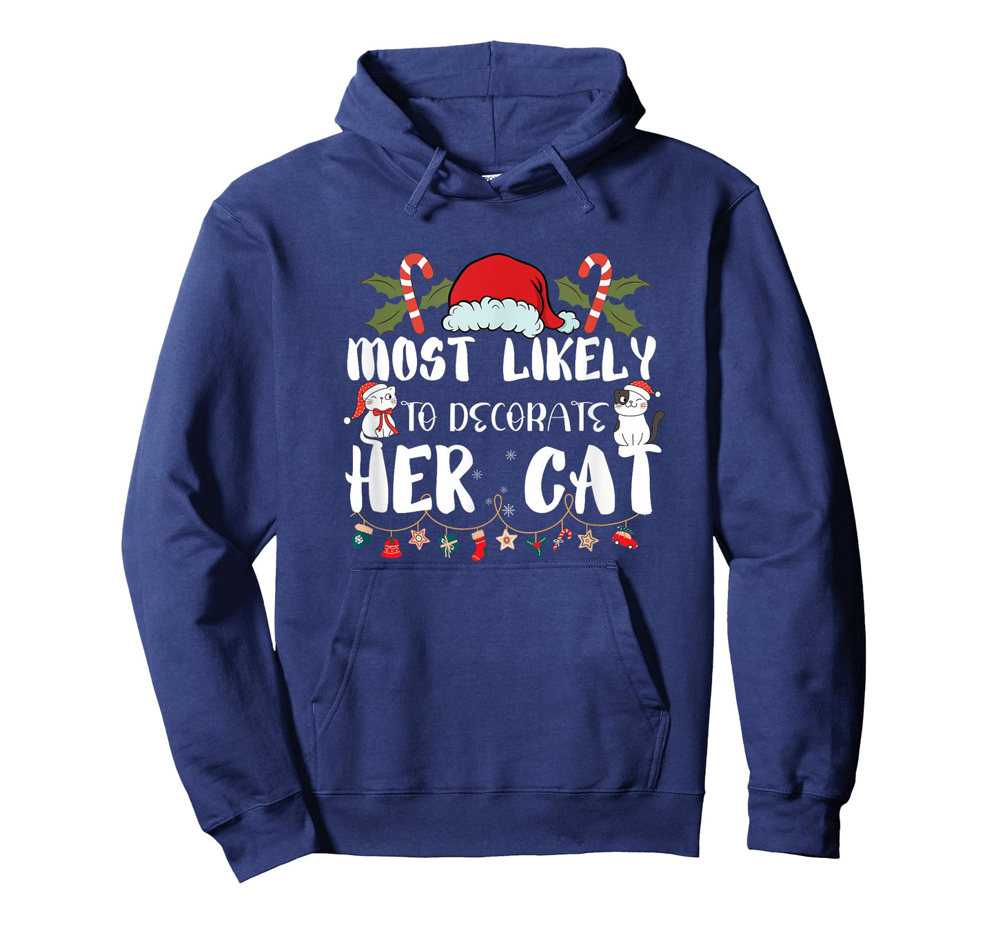 Most Likely To Decorate Her Cat Family Christmas T-Shirt