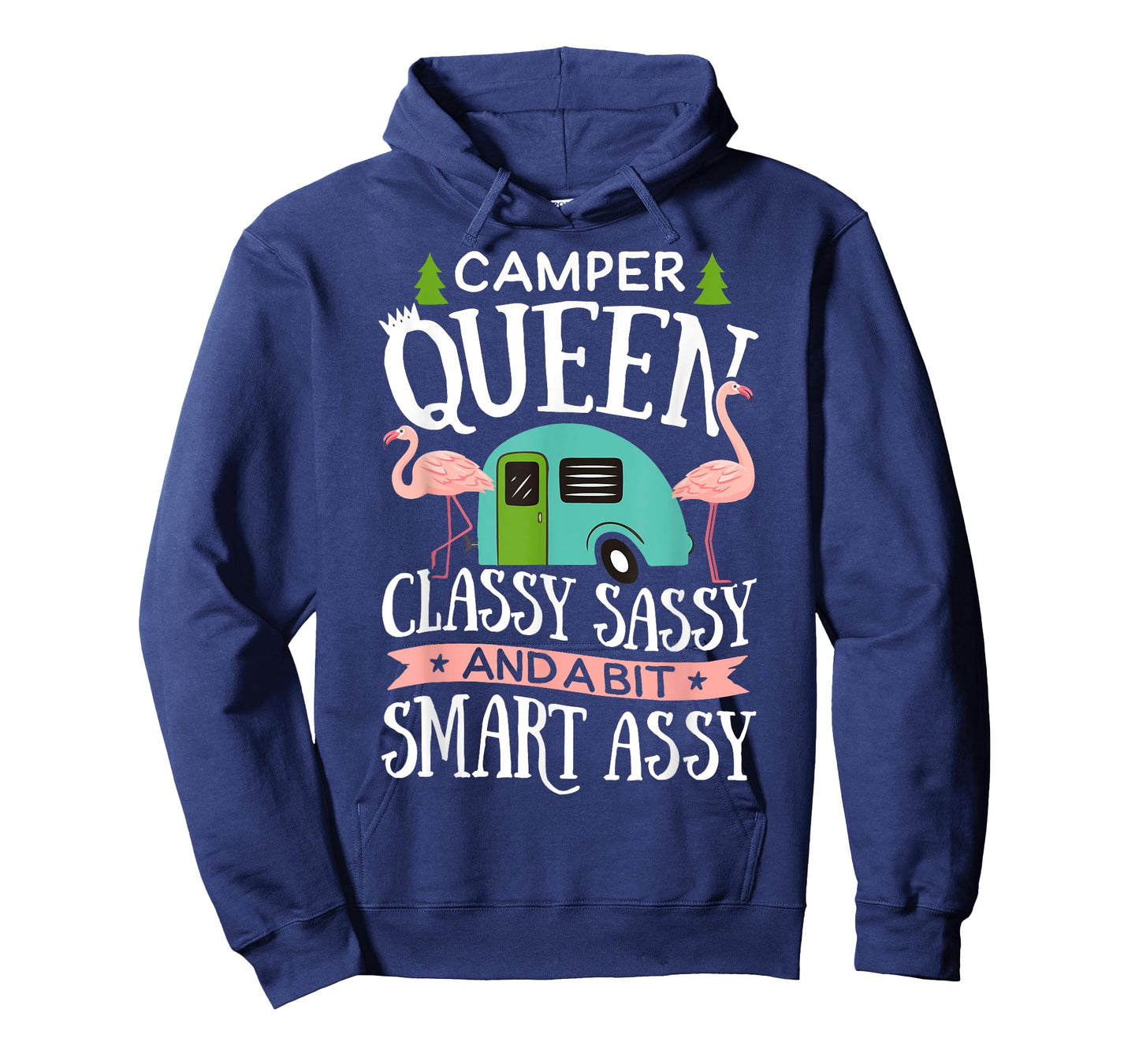 Camper Queen Classy Sassy Smart Funny Women Girls Camping RV T-Shirt