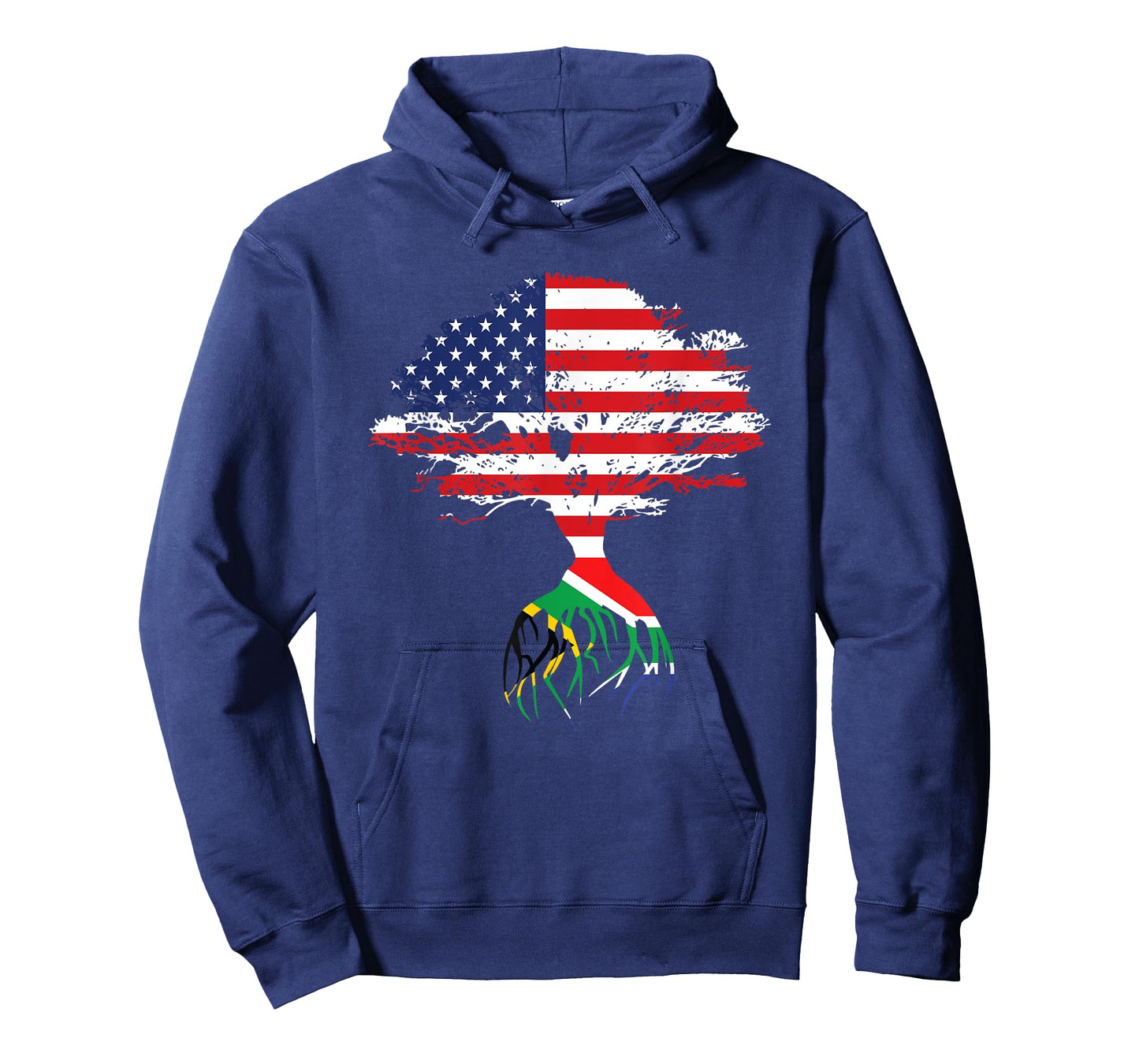 South African Roots American Flag South Africa Gifts T-Shirt