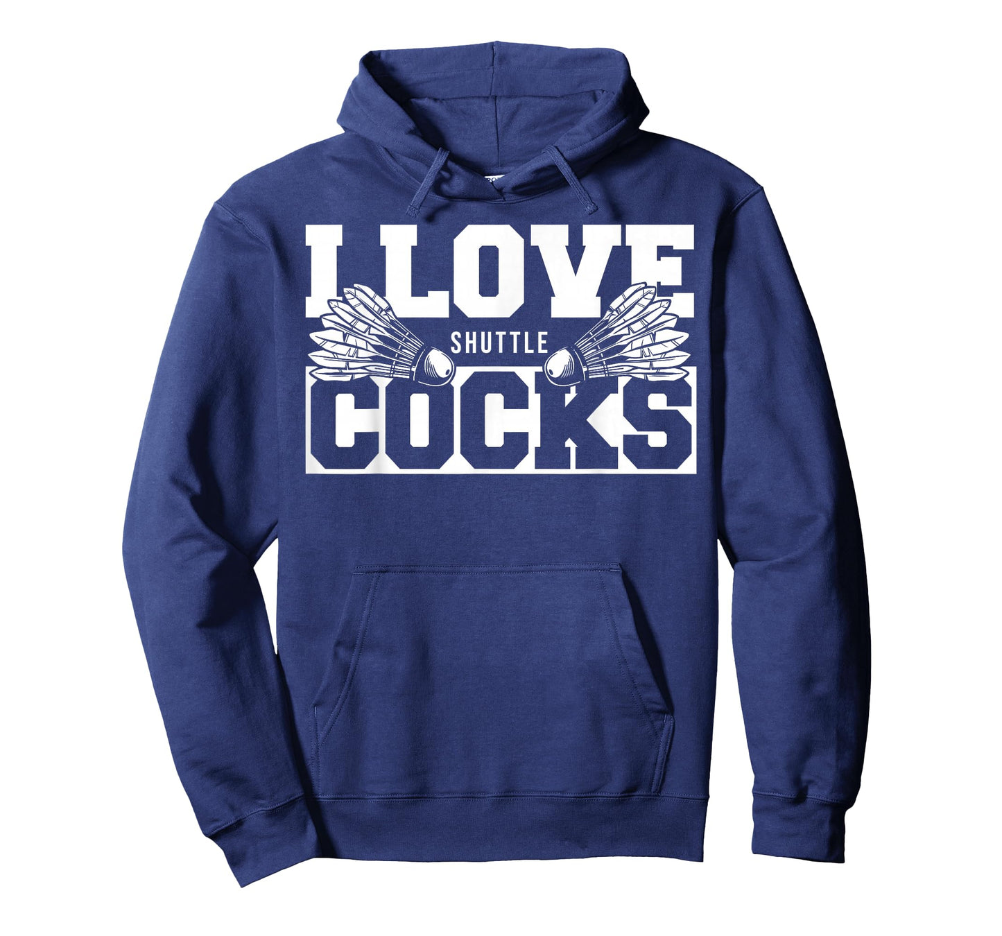 I Love Shuttlecocks Cocks Birdie Badminton Player T-Shirt