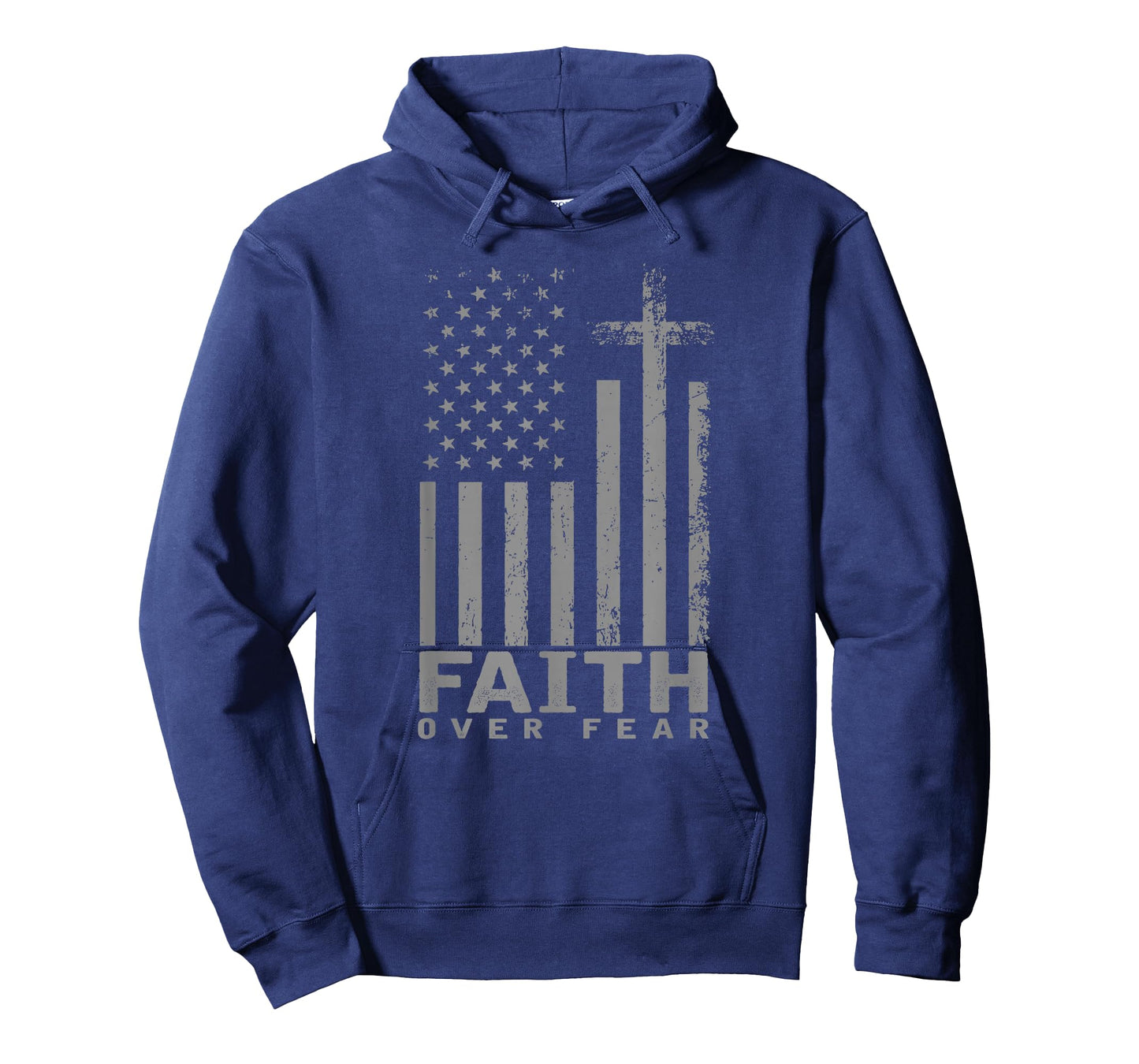 America Pride US Flag Faith Over Fear Prayer T-Shirt