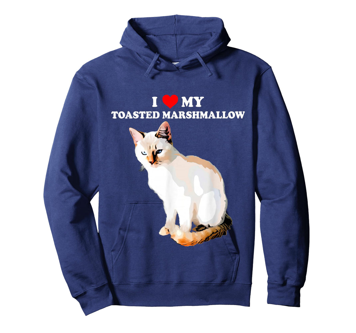 I Love My Toasted Marshmallow Flame Point Siamese Cat Kitten T-Shirt