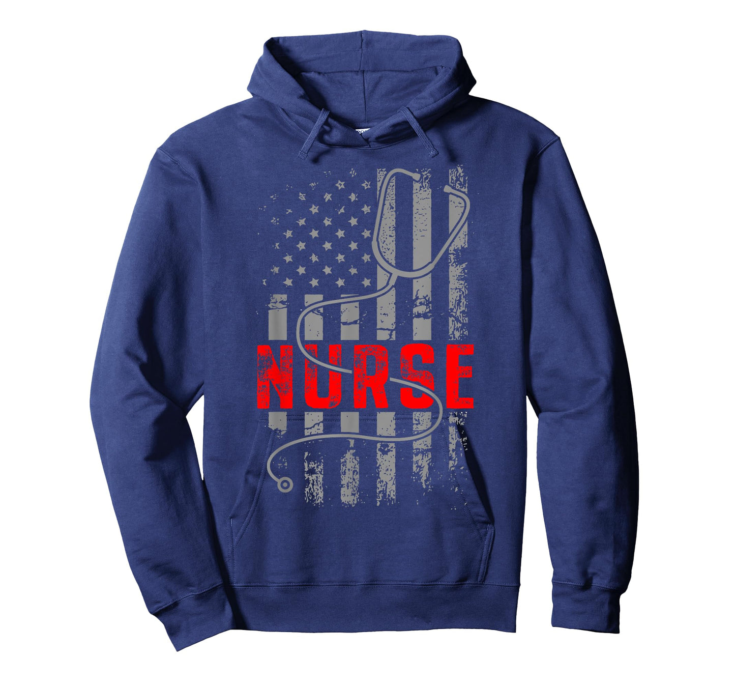 4th Of July USA Flag Patriotic Nurse Week Nurse Stethoscope Women Kids Men T-Shirt