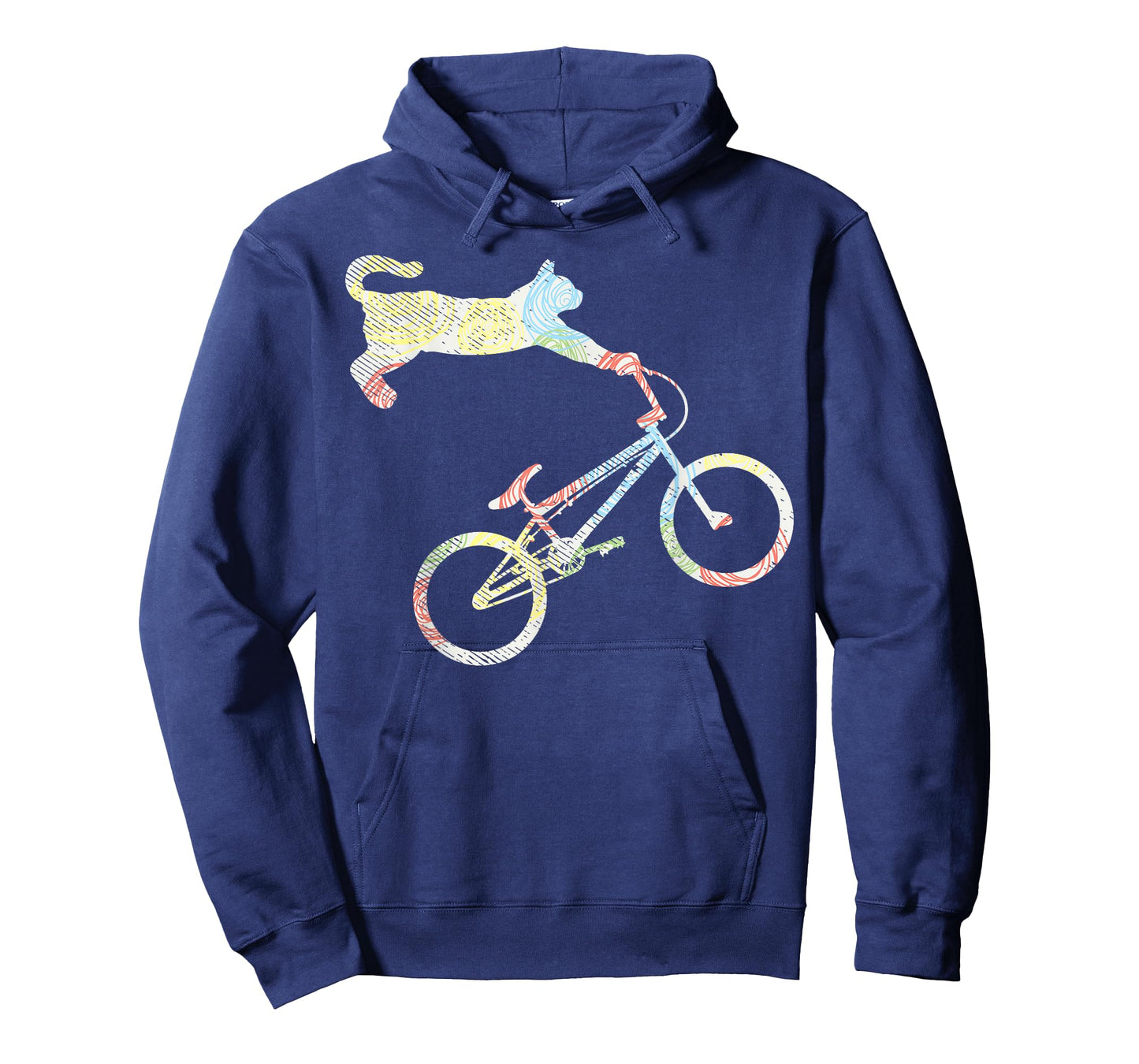 Biker Cat Bmx Bike Funny Animal Biking Cycling Bicycle Gift T-Shirt