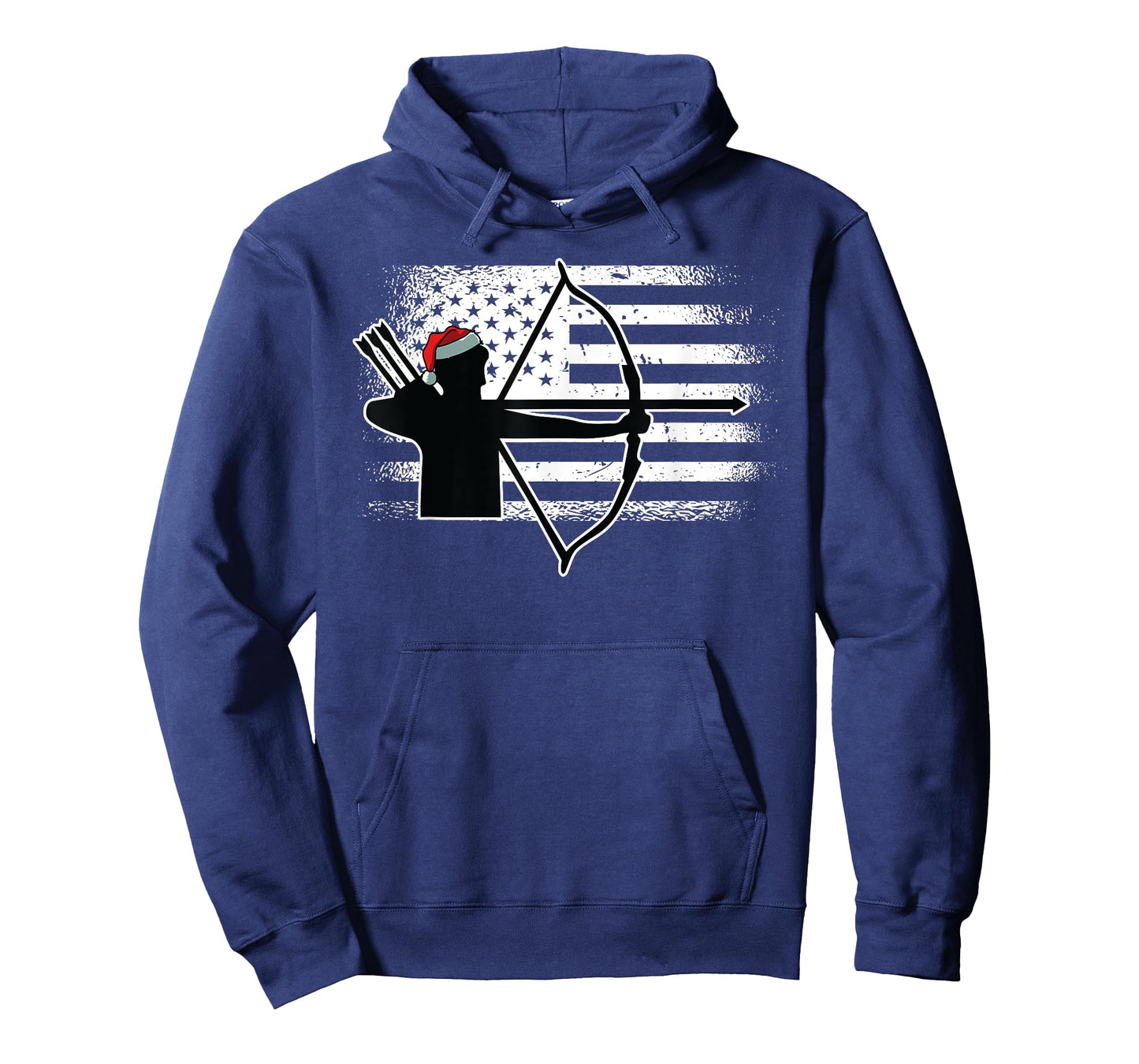 Archery American Flag Christmas Bow Hunting X-Mas Hunter T-Shirt for Women Kids Men