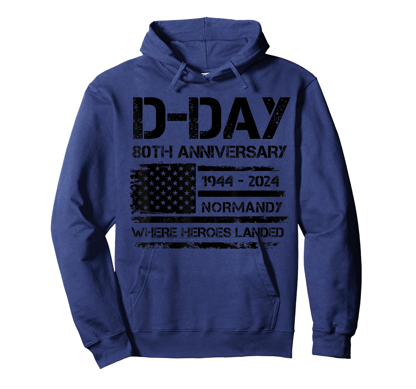 D-Day 80th Anniversary USA Flag Veteran Military Souvenir T-Shirt for Women Men