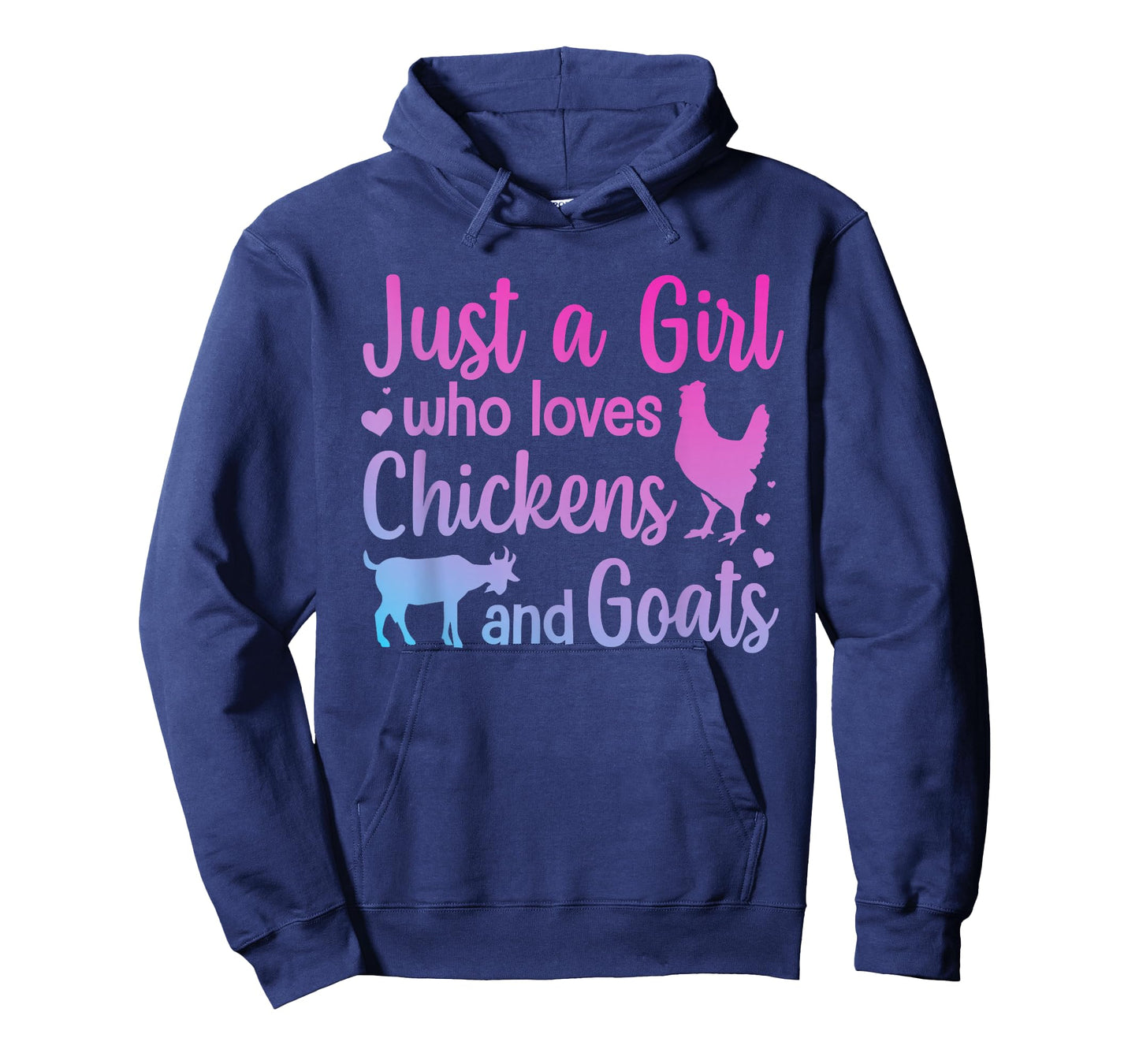 Cool Chicken Goat Design for Women Girls Pygmy Goat Lover T-Shirt