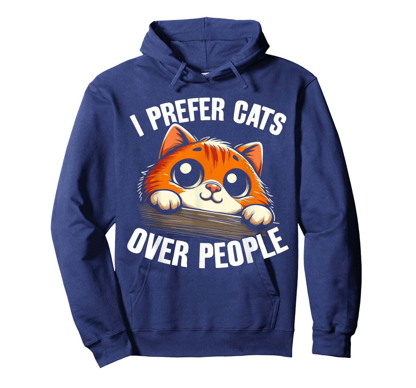 I Prefer Cats Over People Funny Antisocial Cat Lover T-Shirt