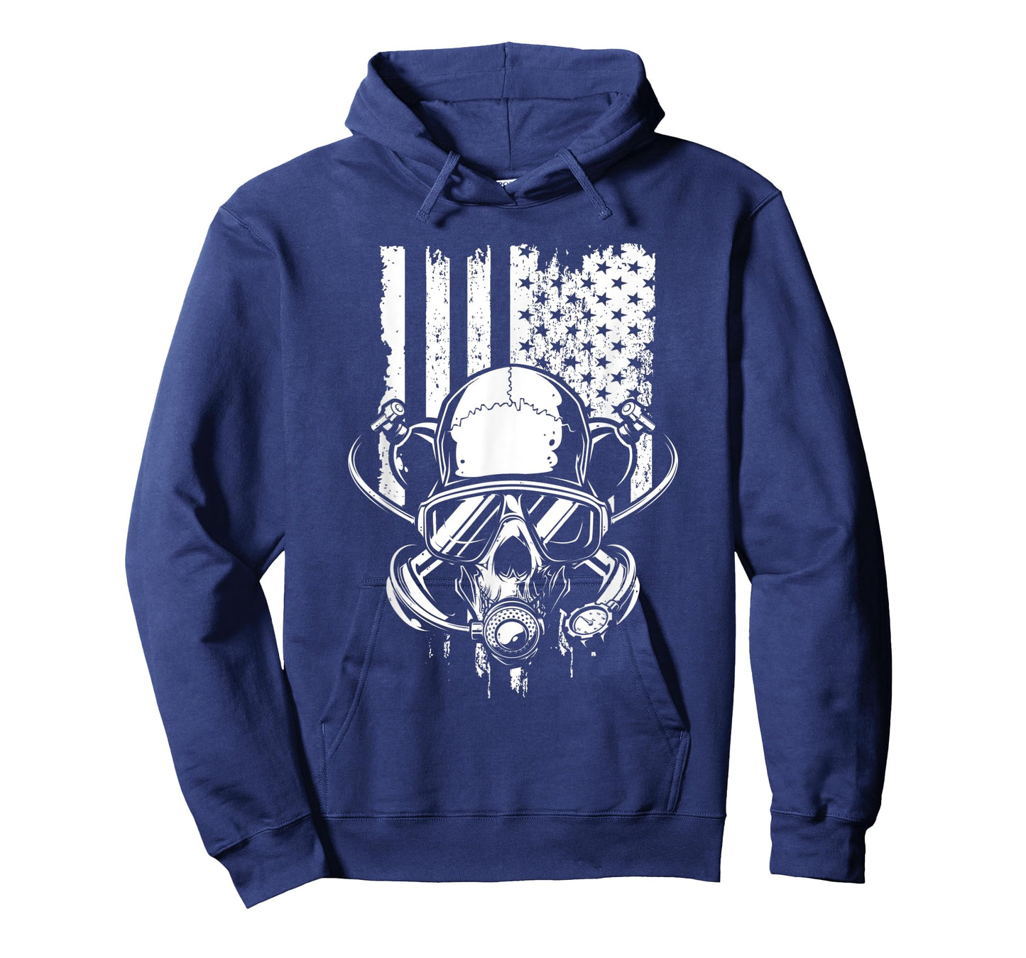 Vintage Skull American Flag Scuba Diving - Dive - Diver Women Kids Men T-Shirt