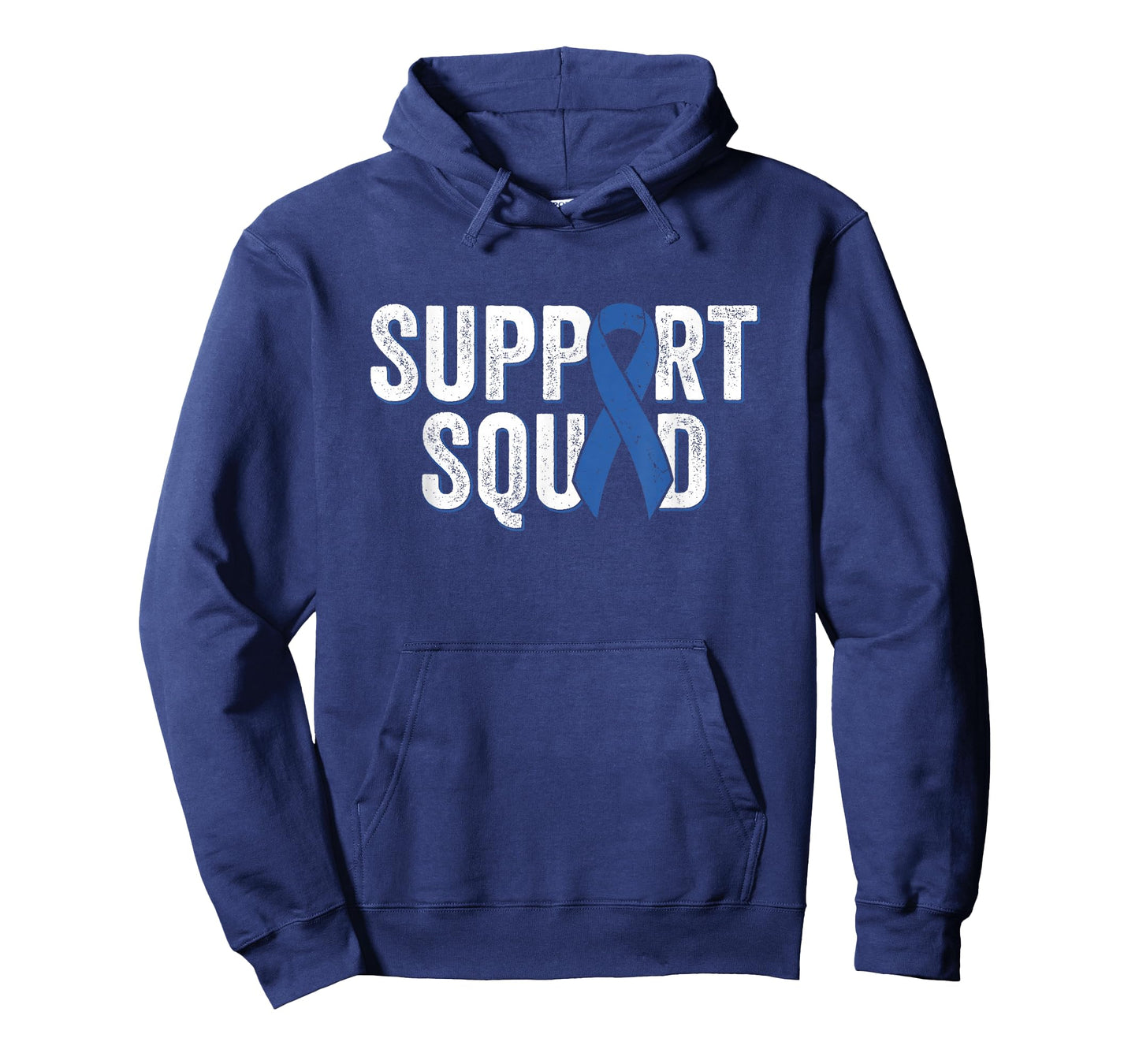 Colon Cancer Support Squad, Blue Colorectal Awareness Ribbon T-Shirt
