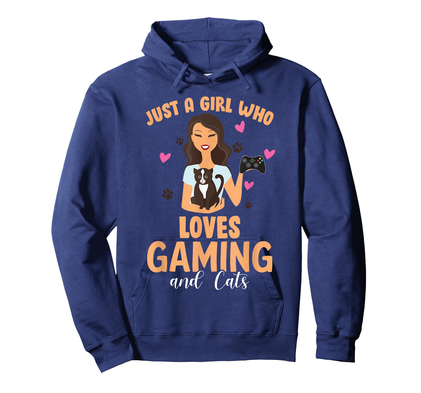 Cats and Gaming - Just A Girl Who Loves Cats and Gaming Gift T-Shirt
