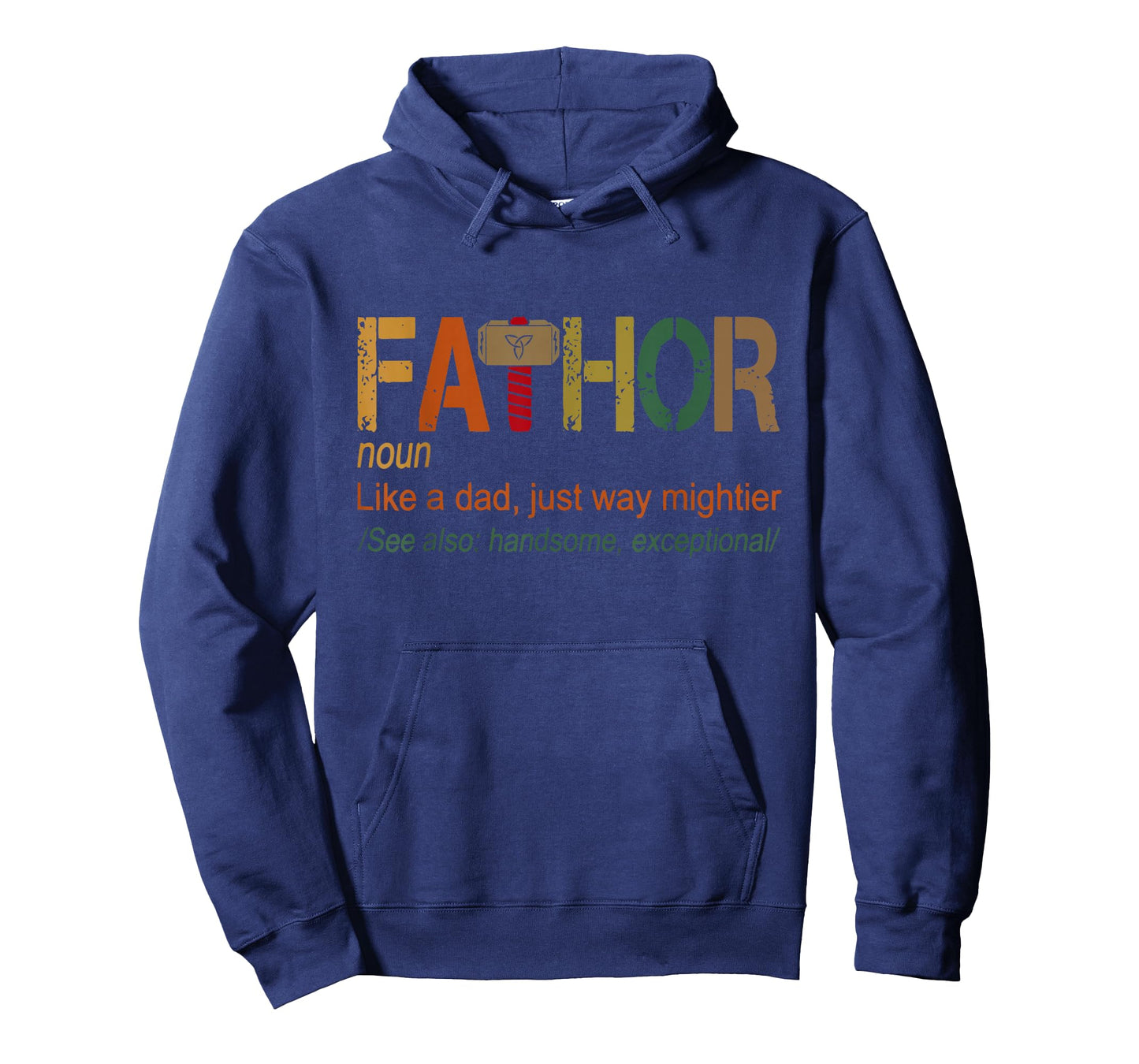 FA-Thor Like Dad Just Way Mightier Hero Fathers Day T-Shirt Small