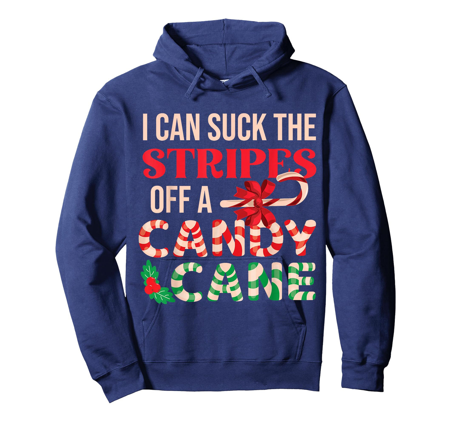 Cheeky Candy Cane Christmas Humor Xmas Adults Women Men LGBT T-Shirt