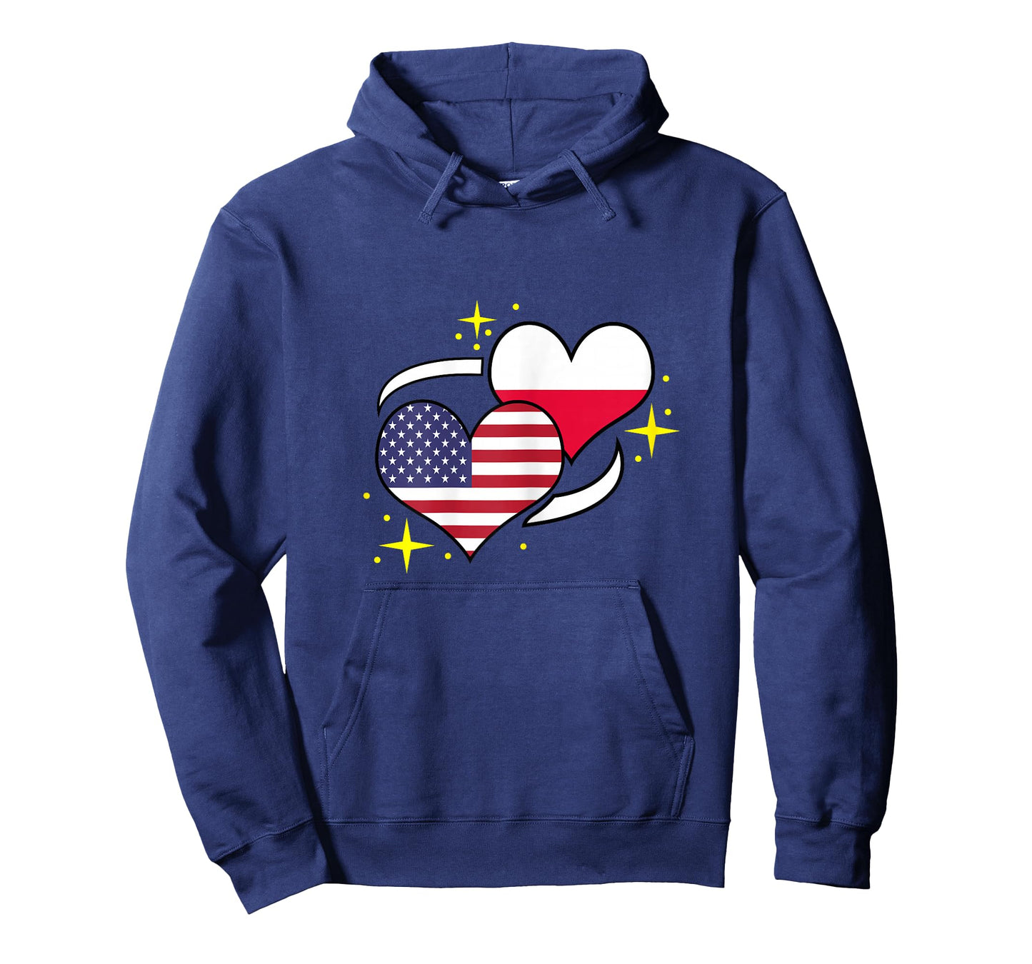 Polish American Flag Heart Polish Women T-Shirt