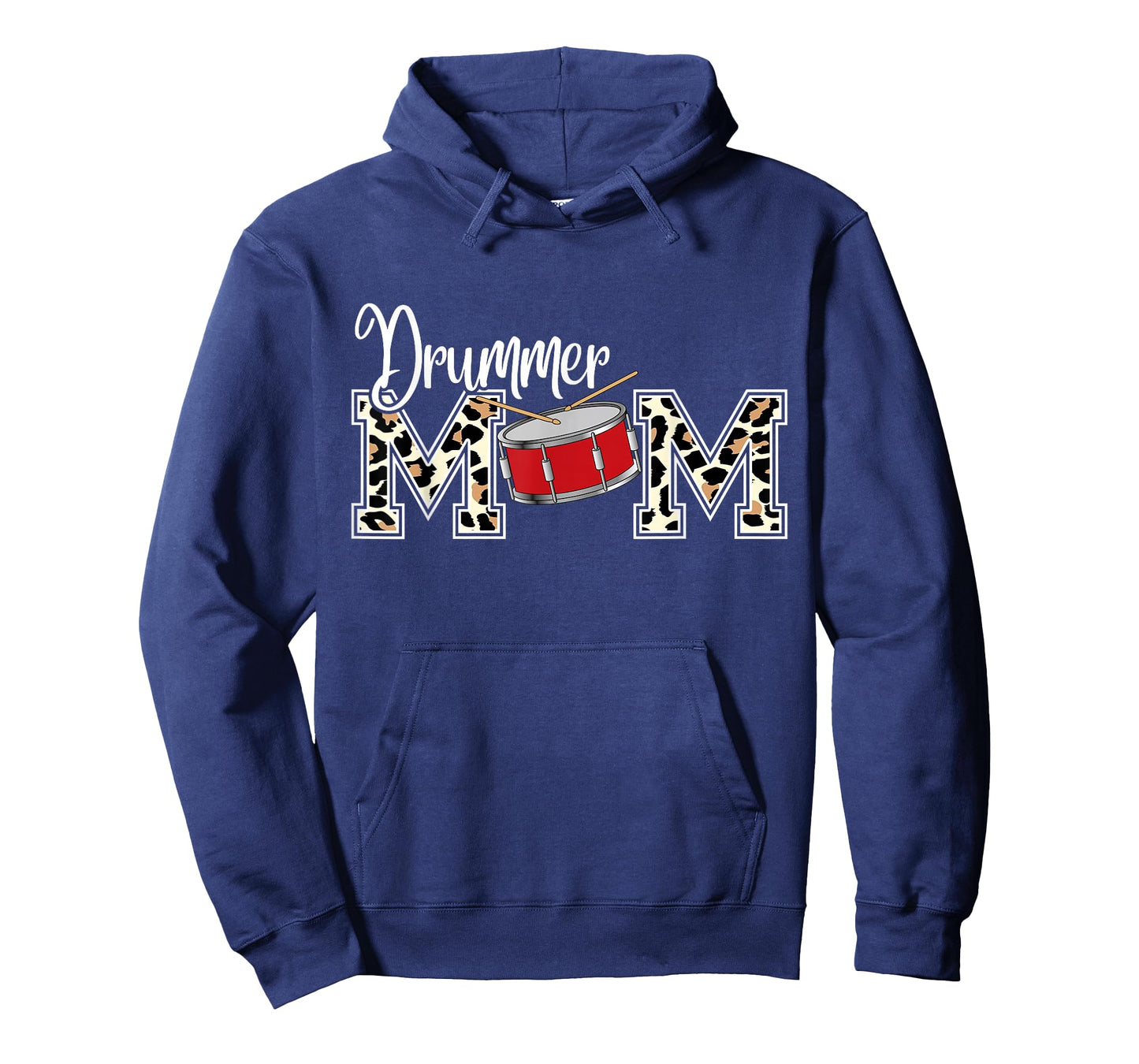 Drummer Mom Leopard Print Proud Drummer Mom Musical T-Shirt