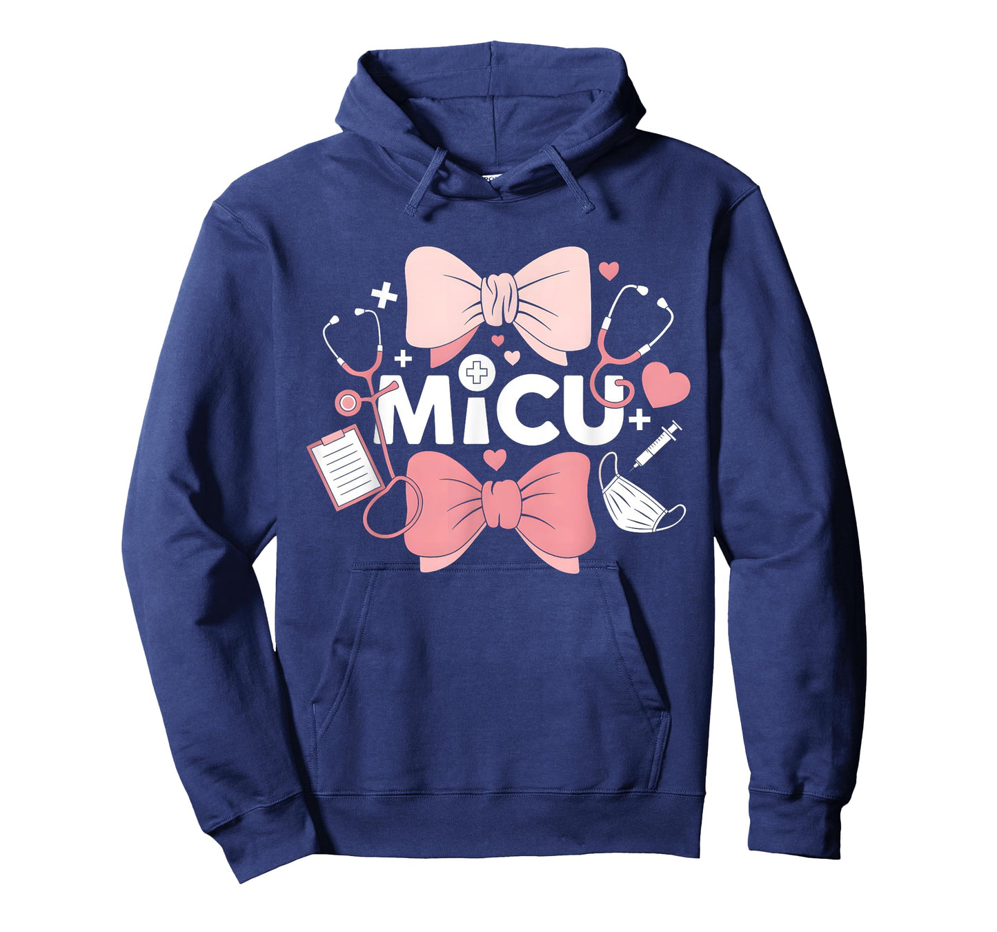 Coquette Bow MICU Nurse Medical Intensive Care Unit T-Shirt