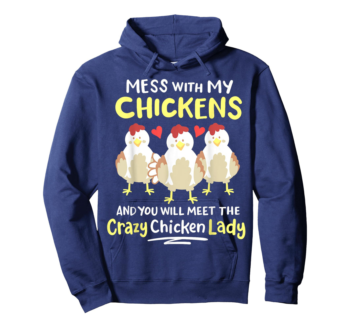 Backyard Crazy Chicken Lady Womens Farmer T-Shirt