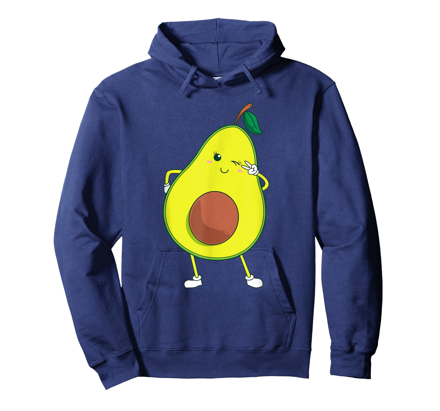 Cute Avocado Art For Kids Men Women Funny Winking Fruit T-Shirt