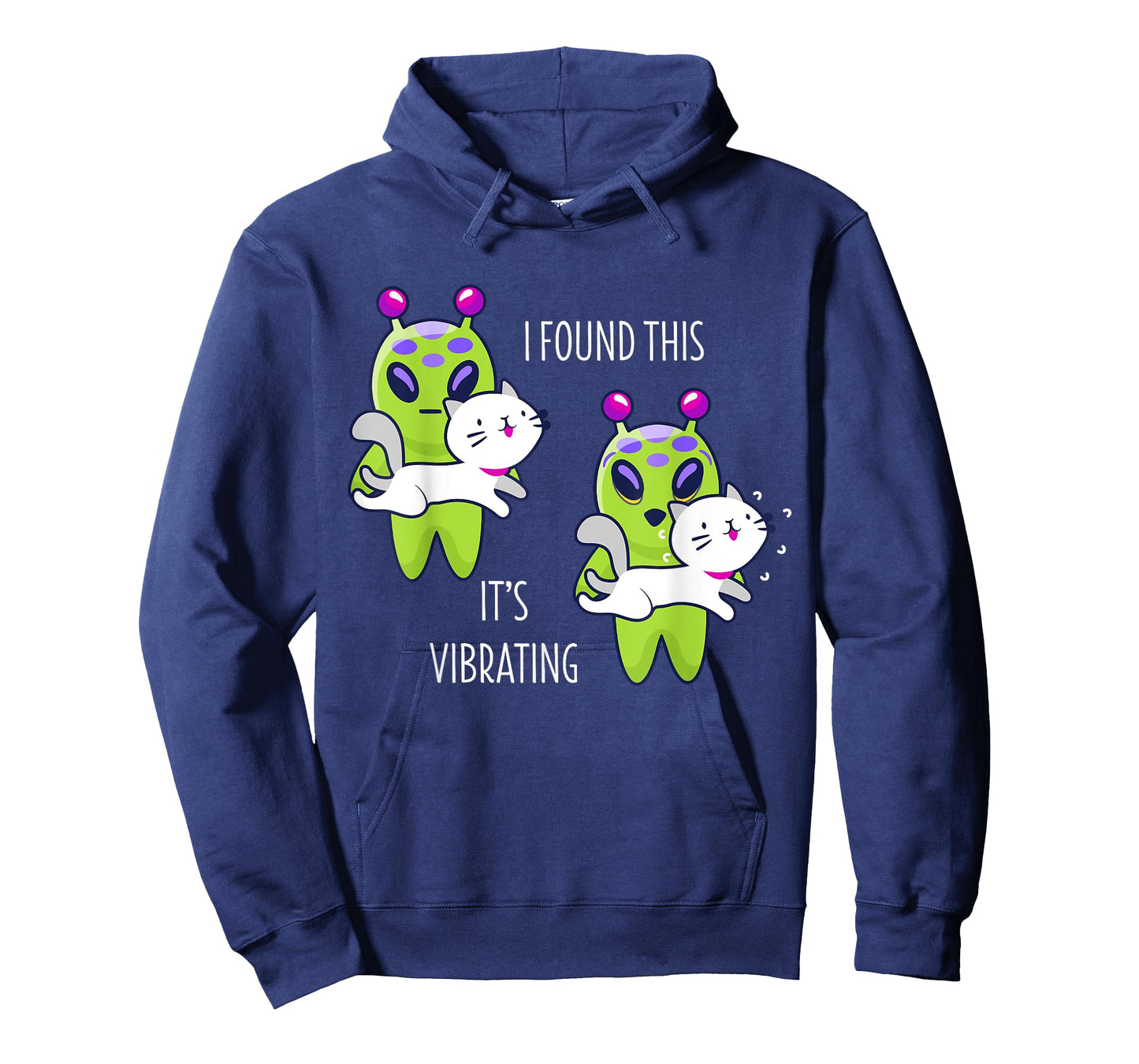 I Found This It's Vibrating Funny Alien Cat Lover Gift T-Shirt