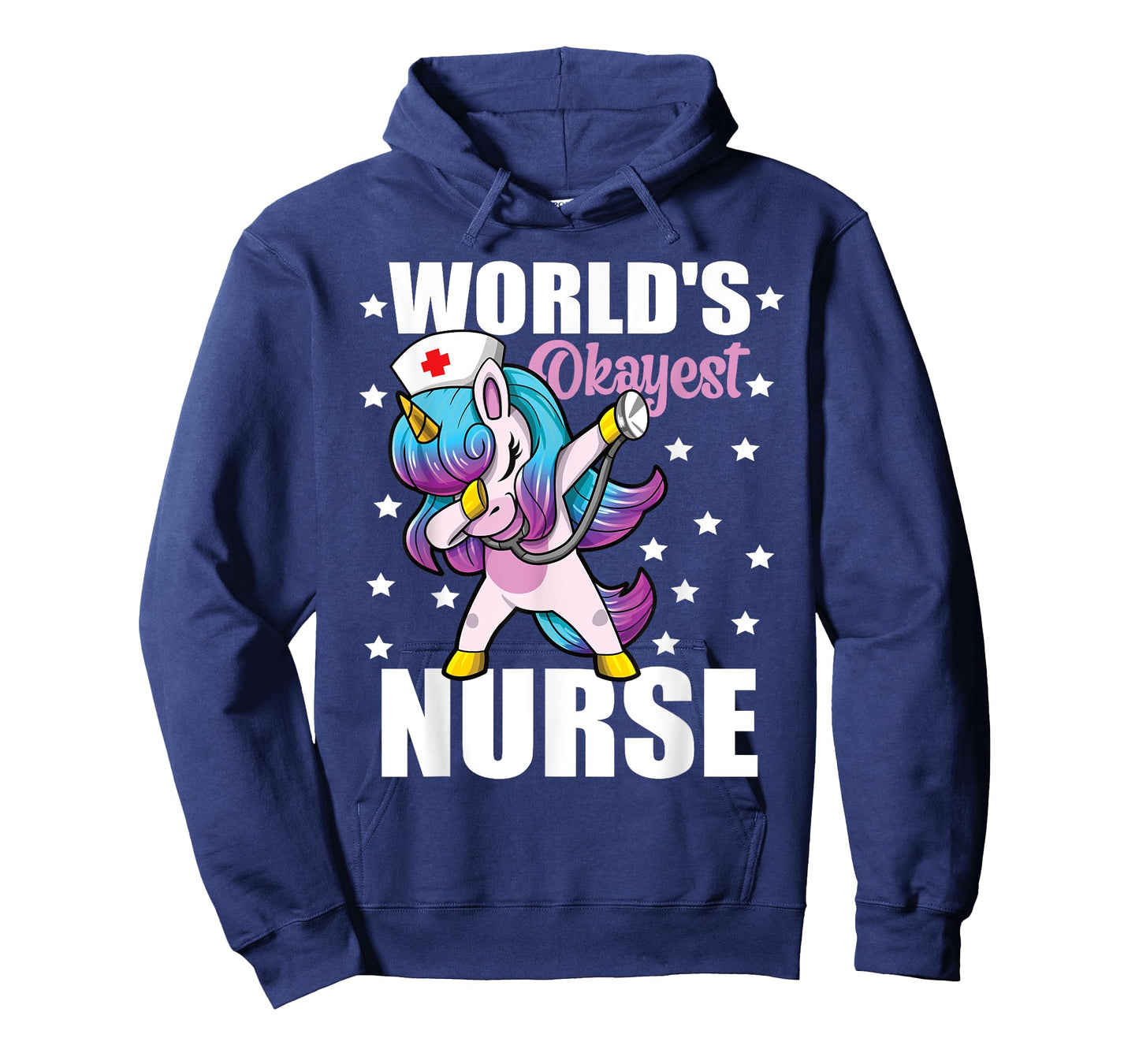 WORLD'S OKAYEST NURSE UNICORN FUNNY NURSE T-Shirt