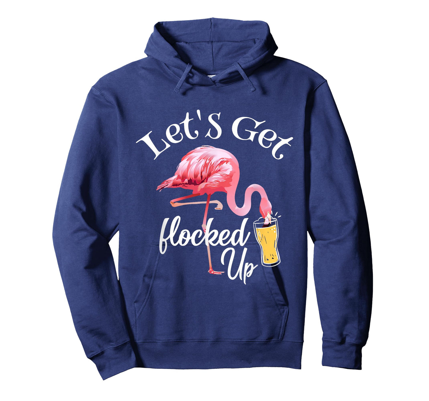 Let's Get Flocked Up Flamingo Drinking Party Bird Lover T-Shirt