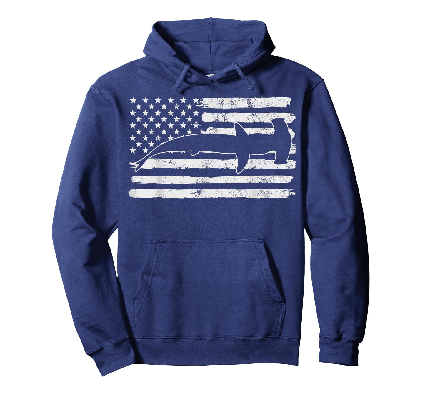 Hammerhead Shark USA Flag 4th Of July Fourth Vintage T-Shirt