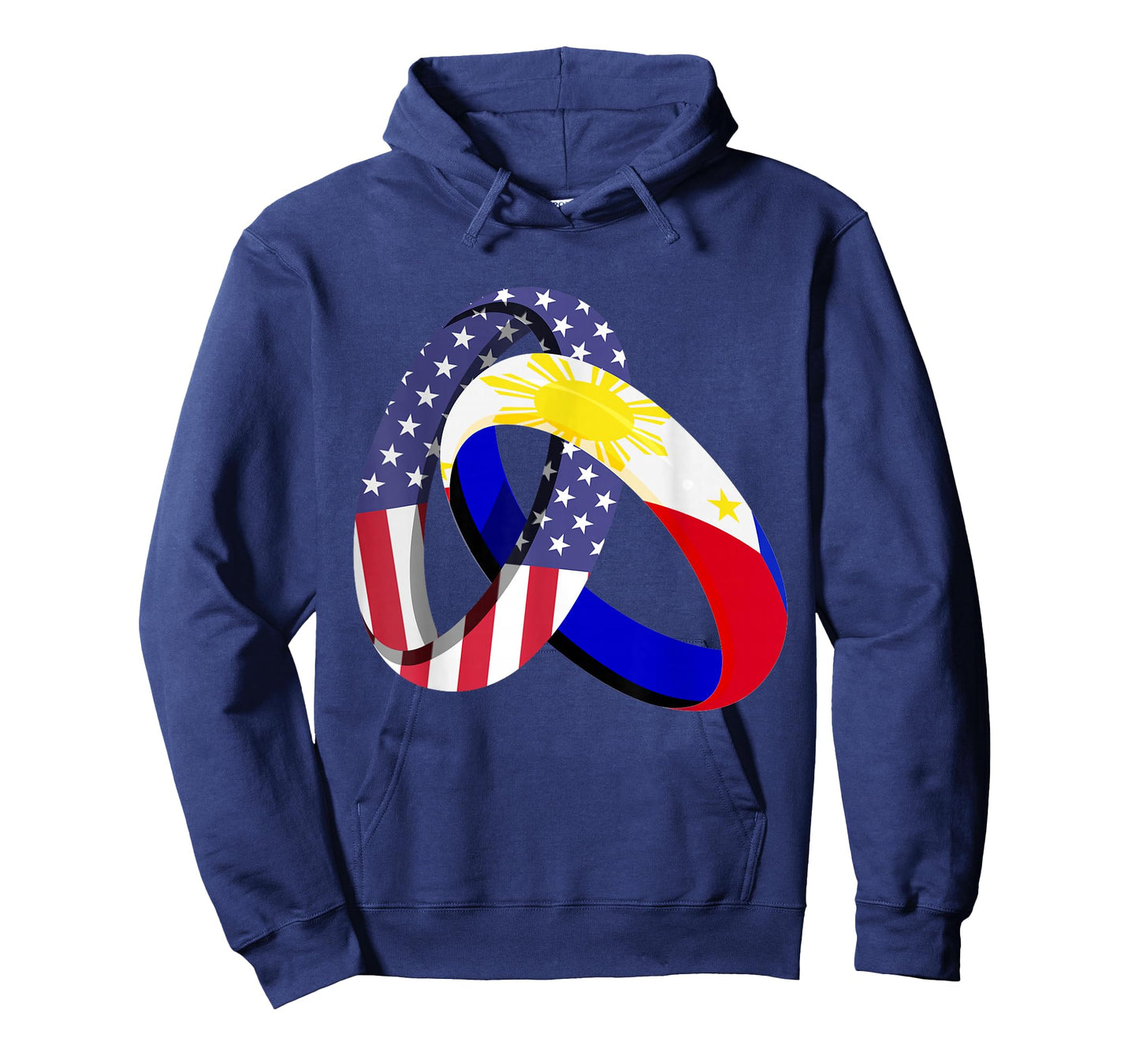 Philippines American Ring Heritage Month Filipino Flag T-Shirt