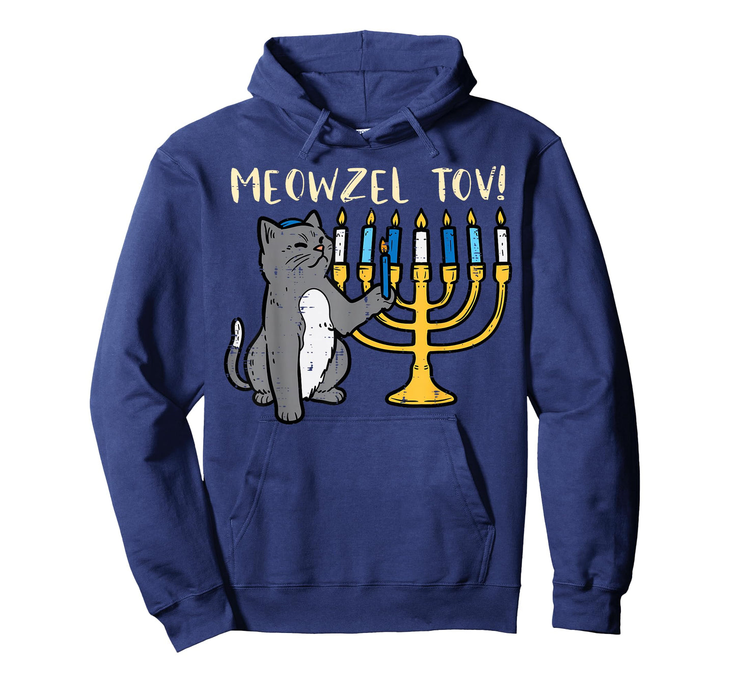 Meowzel Tov Jewish Cat Funny Hanukkah Chanukah PJs Women T-Shirt