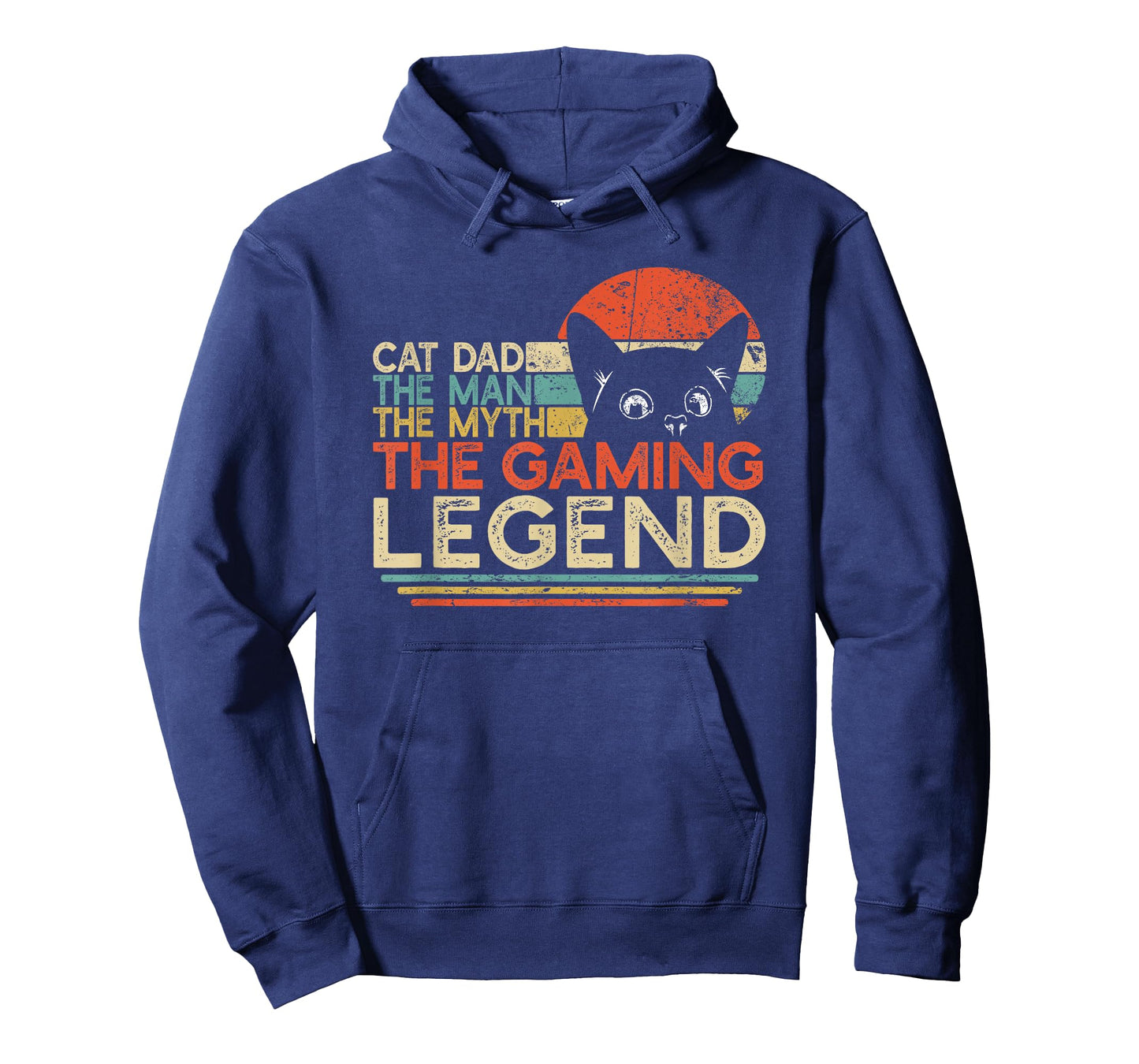 Video Game Player Cat Dad Man Myth Gaming Legend Gamer T-Shirt
