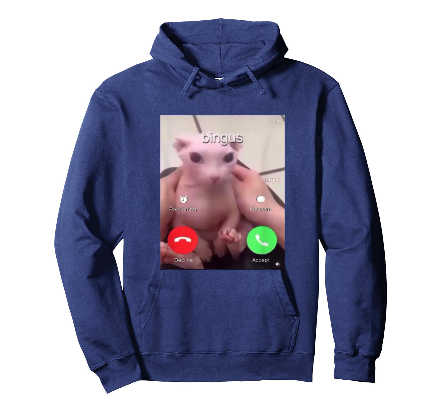 Bingus is Calling Hairless Sphinx Cat Bingus Cat Meme T-Shirt