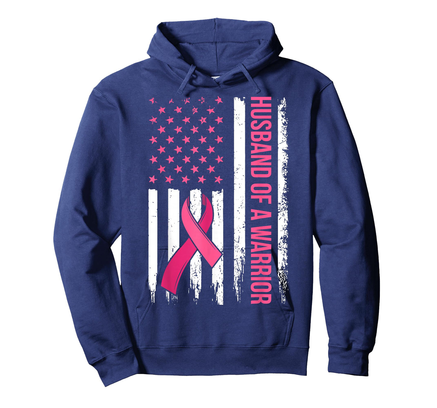 Husband of A Warrior Breast Cancer Awareness Pink Ribbon T-Shirt
