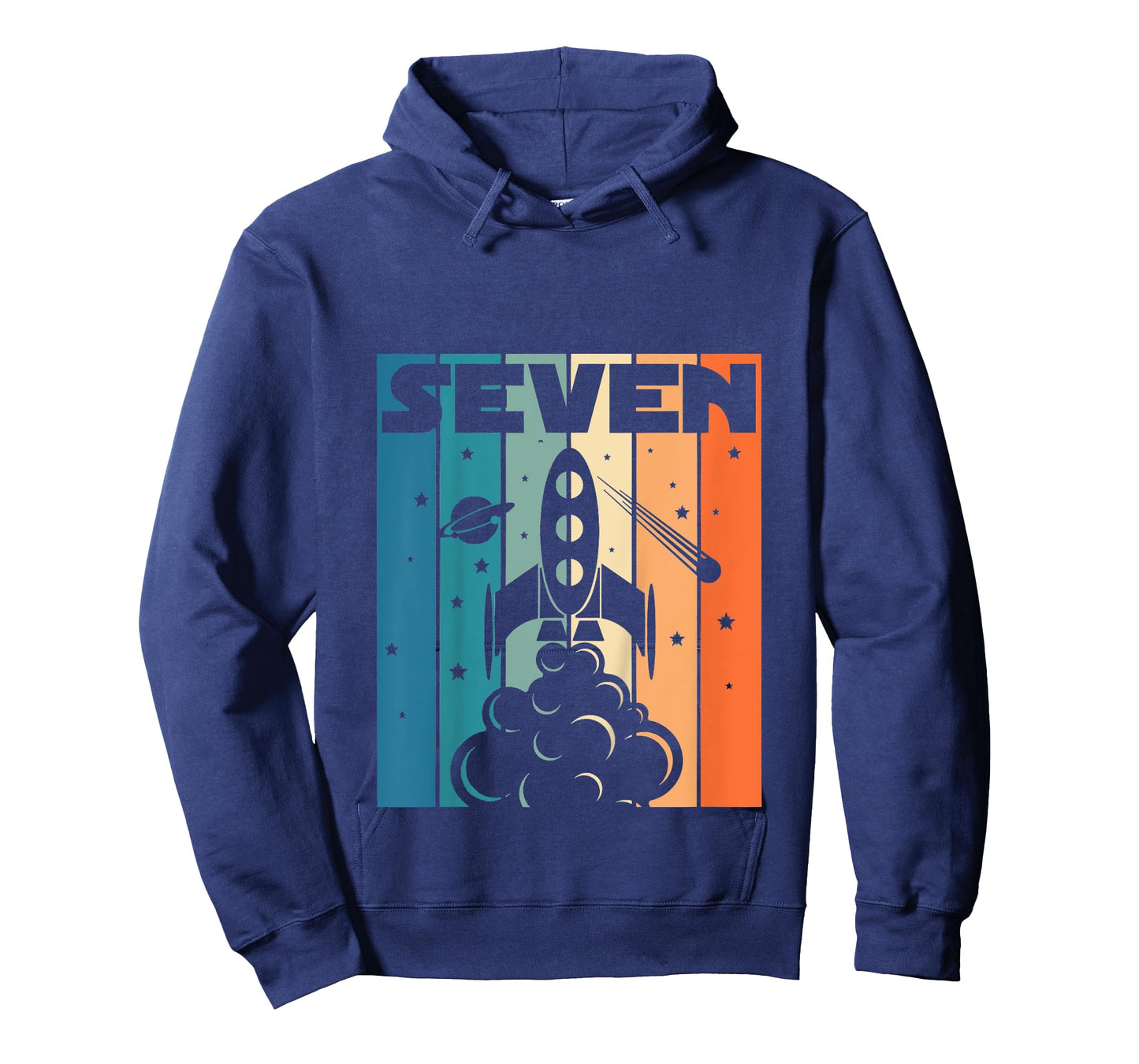 7 Year Old 7th Space Rocket Astronaut Birthday Boys Girls T-Shirt