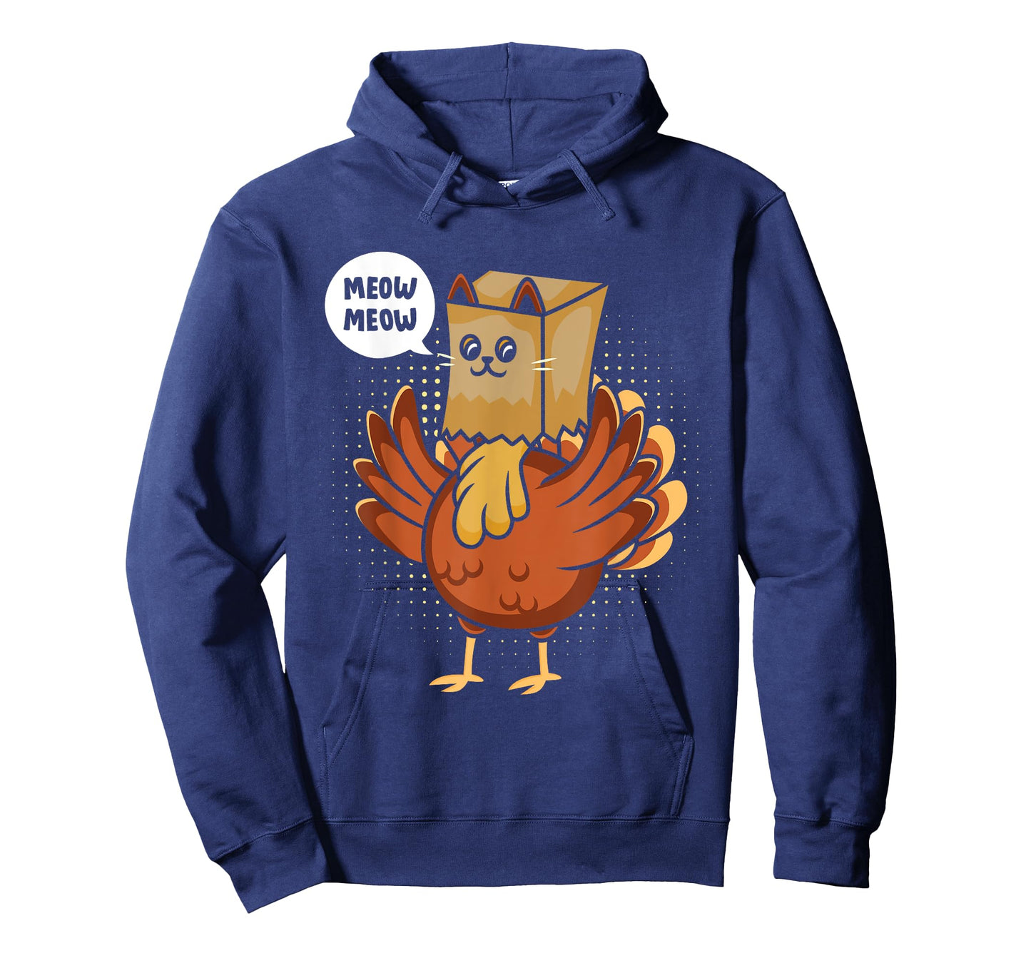 Funny Thanksgiving Day Fake Cat Turkey Meow Animal Farmer T-Shirt