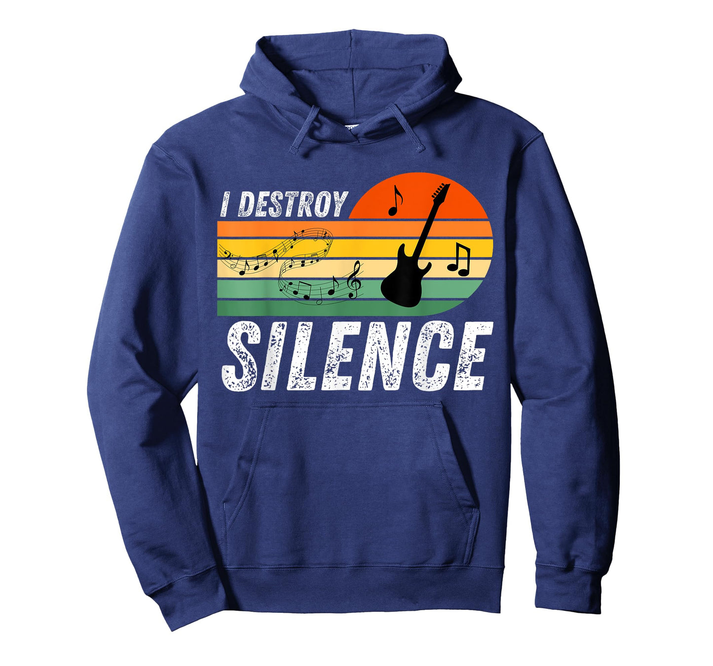 I Destroy Silence - Funny Electric Guitar Musician T-Shirt