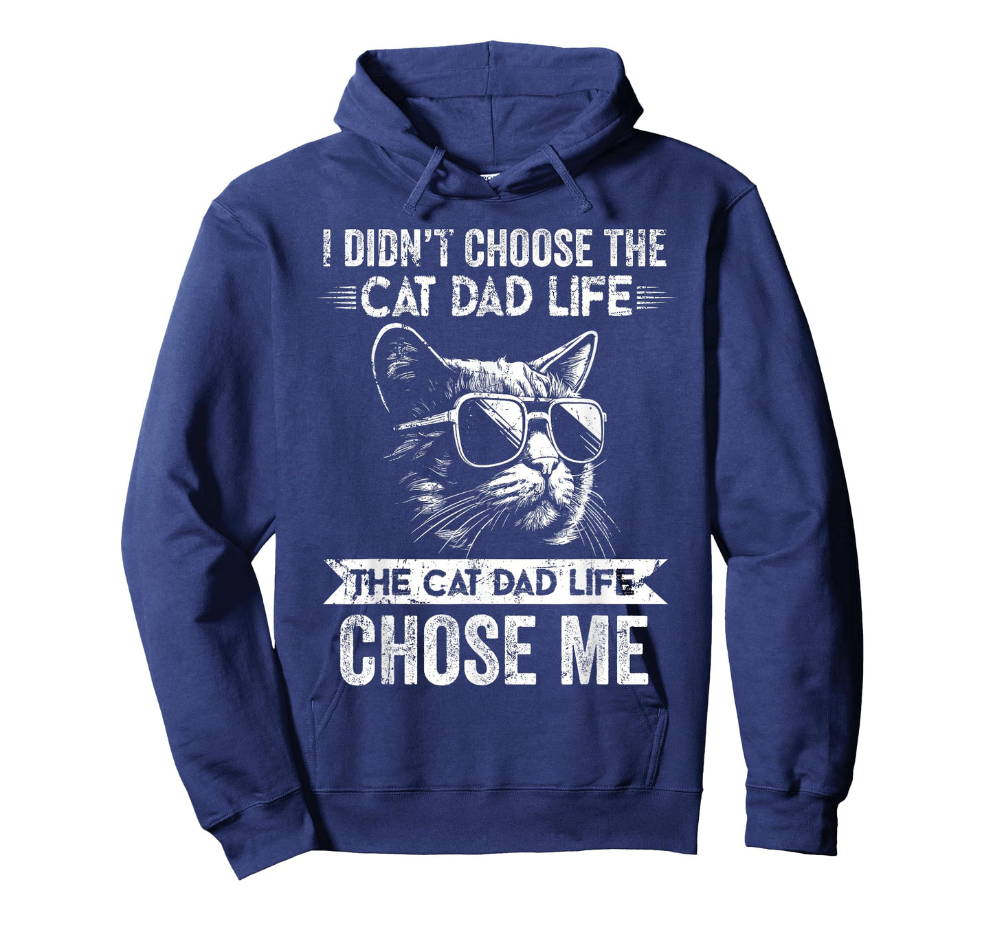 Mens I Didn't Choose The Cat Dad Life The Cat Dad Life Chose Me T-Shirt