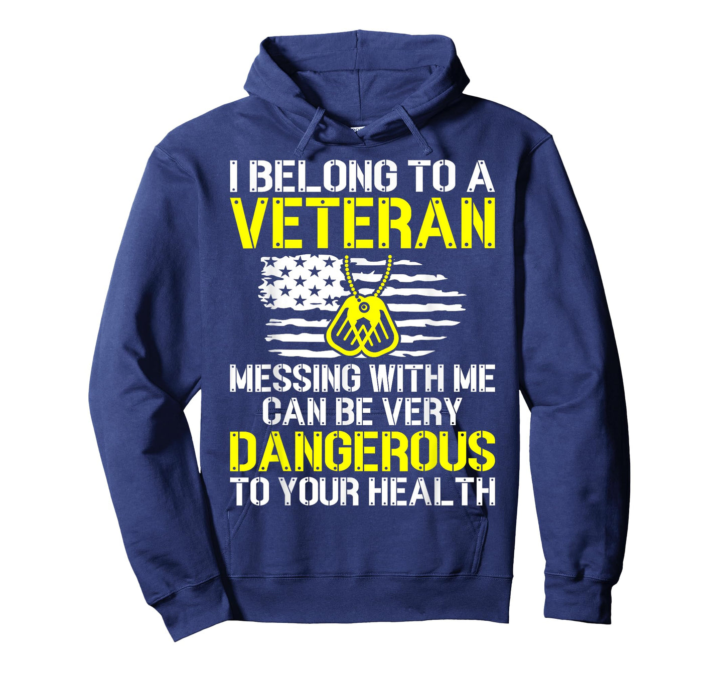 I Belong to A Veteran Funny Veteran's Wife Husband Spouse T-Shirt