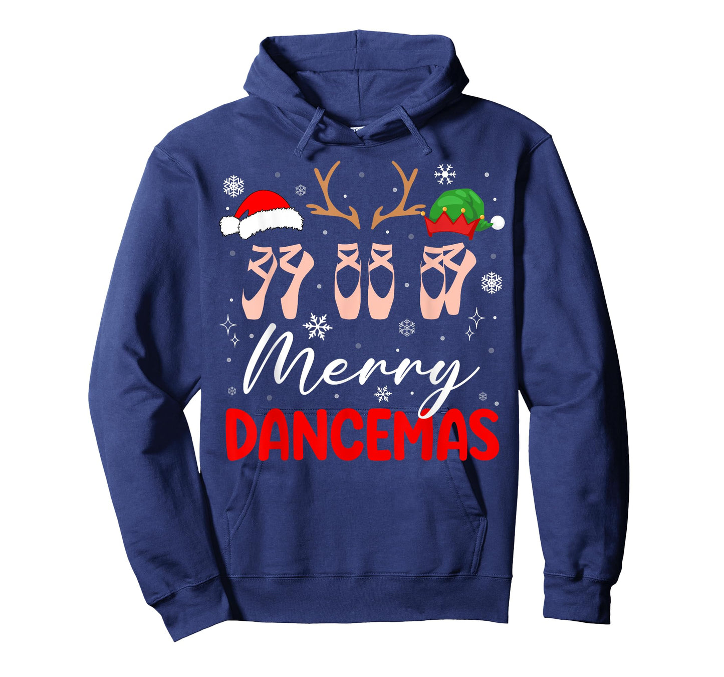 Merry Dancemas Christmas Ballet Shoes Ballerina Dancing Girl T-Shirt