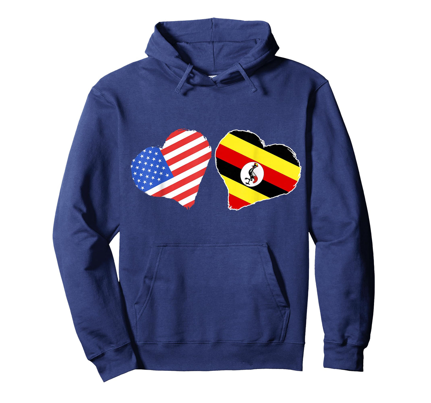 Uganda Heart America USA Ugandan Flag Ugandan Roots T-Shirt