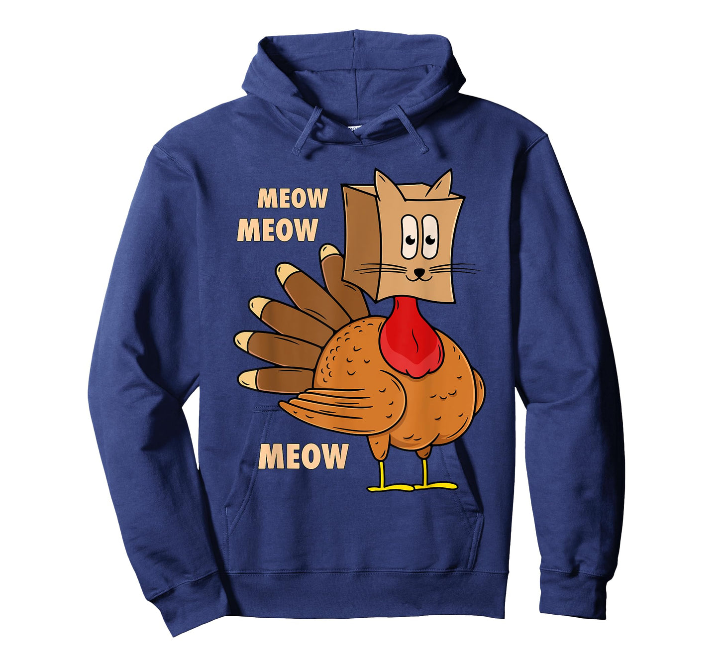 Thanksgiving Turkey Cat Funny Thanksgiving Men Women T-Shirt
