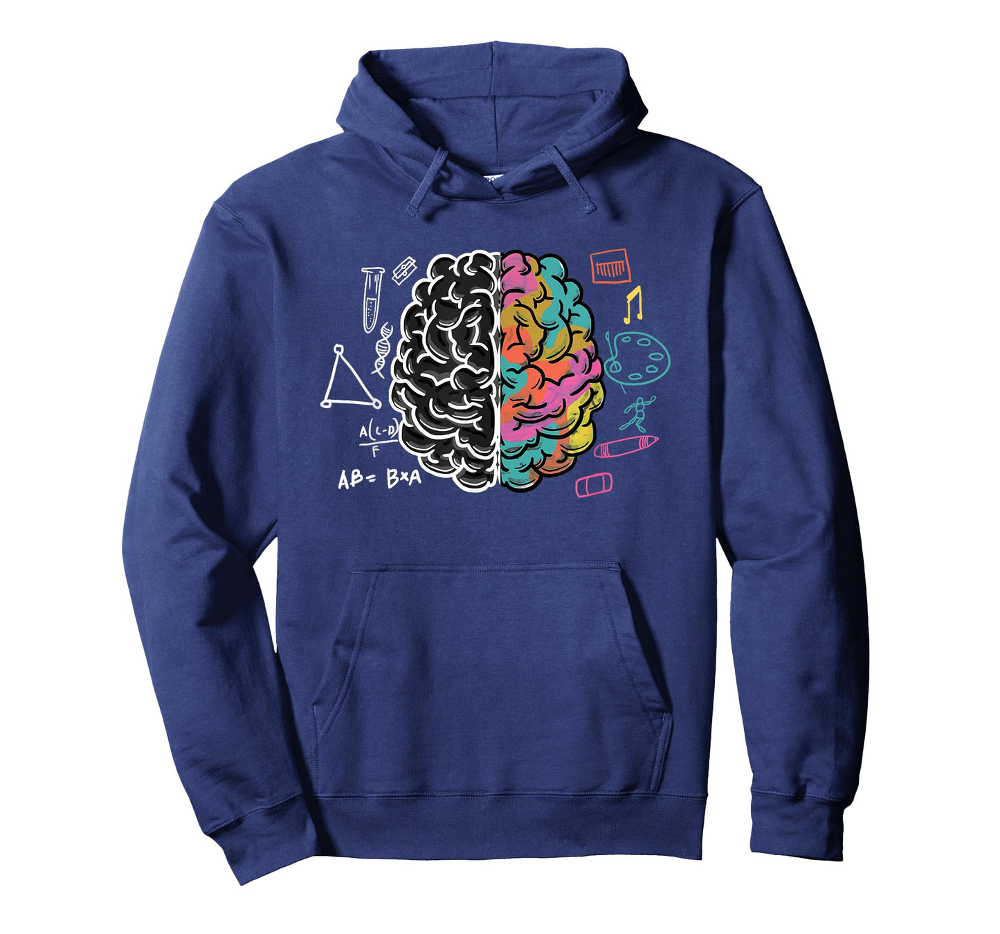Color Splitted Brain Science Art Physician Neurologist Gift T-Shirt