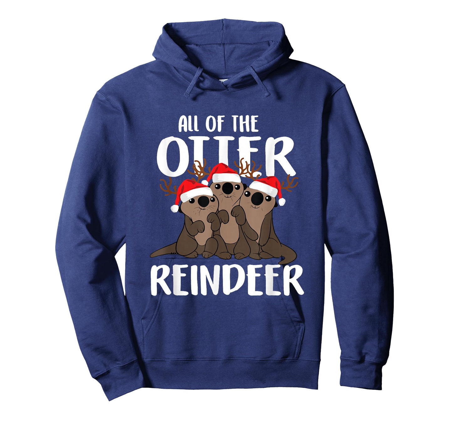 All Of The Otter Reindeer Funny Christmas Osprey Pajamas T-Shirt