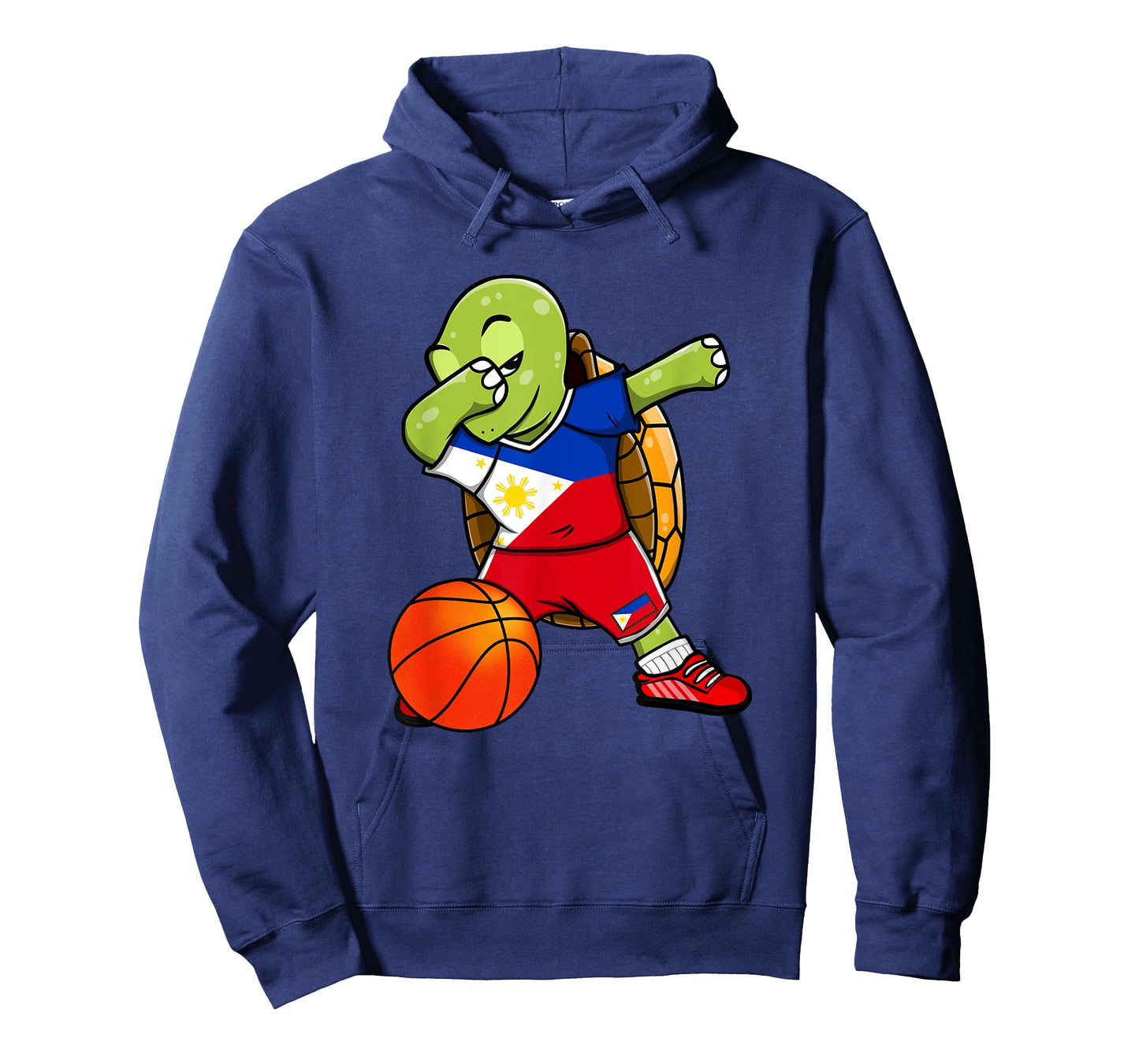 Dabbing Turtle Philippines Jersey Philippine Basketball Fans T-Shirt