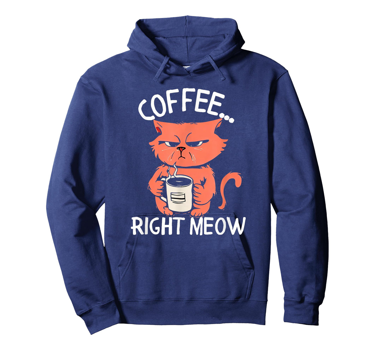 Coffee Right Meow Funny Cat Coffee Lovers Saying Quote T-Shirt
