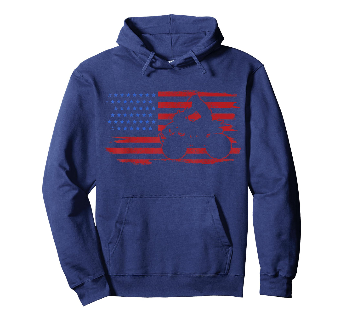 ATV Quad American Flag USA T-Shirt