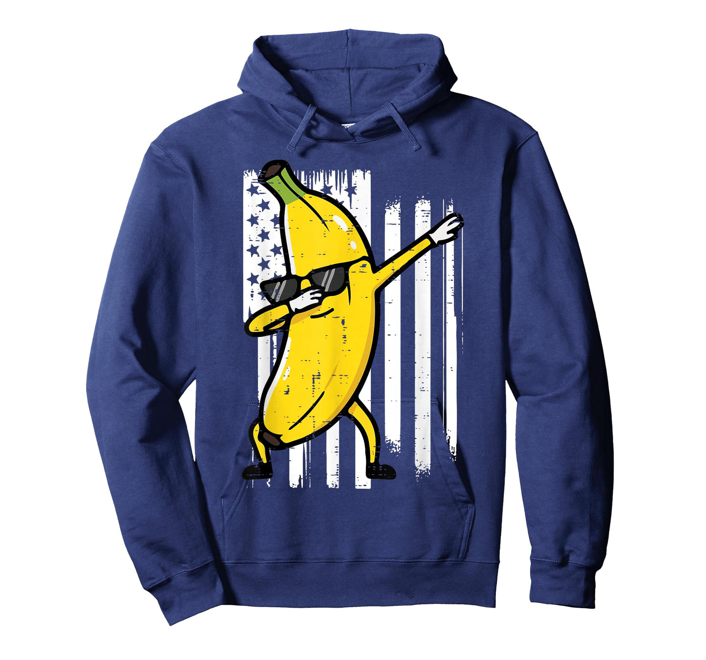 Dabbing Banana US Flag Fruit Patriotic Boys Kids Men Women T-Shirt