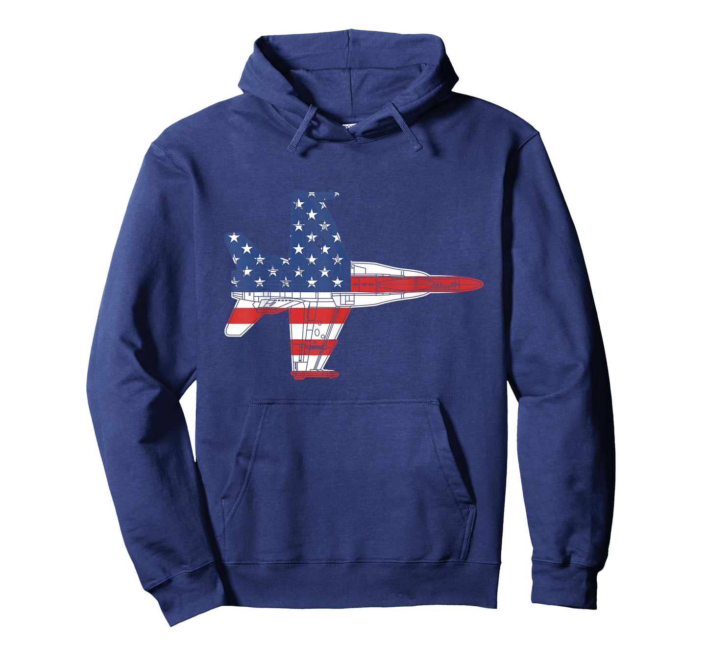 F18 Hornet Military Airplane Schematic Vintage American Flag T-Shirt for Women Men