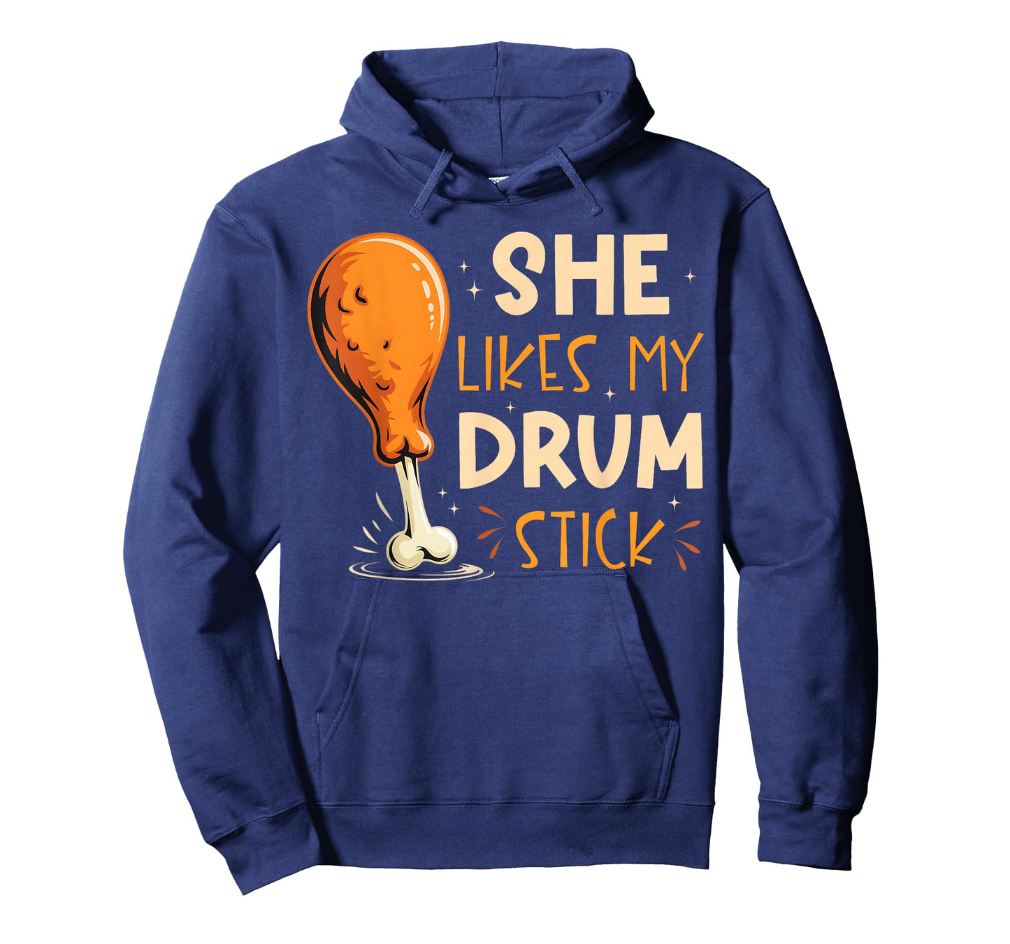 Funny She Likes My Drum Stick Couple Matching Thanksgiving T-Shirt